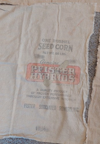 4 Feed Sack Squares, Vintage - photo 5