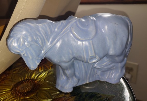 Rare Periwinkle Blue McCoy Horse Planter