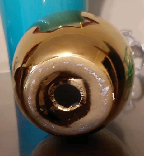Large Ceramic Or Porcelain Apple Gold/Brass Finish - photo 4