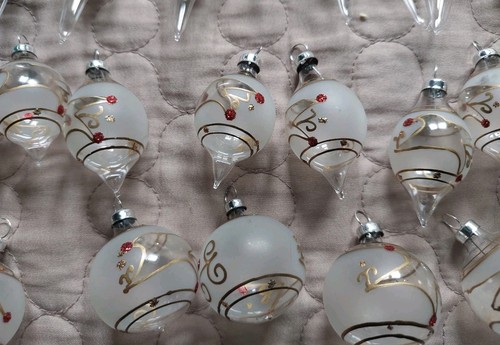 38 Glass Miniature Ornaments In 3 Different Shapes - photo 5
