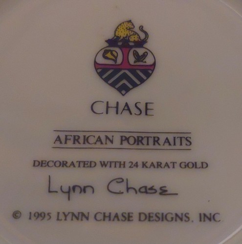 1995 Lynn Chase "African Portraits" Trinket Box W 24 K Gold - photo 4