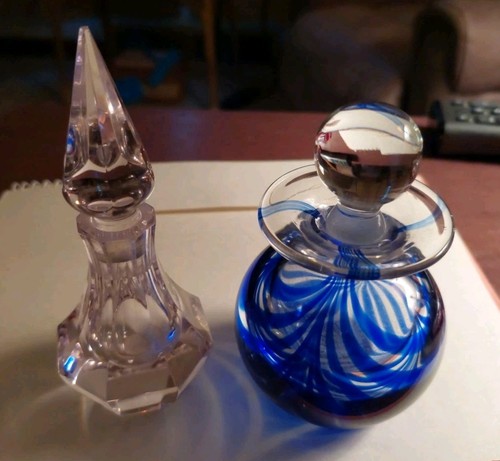 Two Gorgeous Perfume Bottles. One MMA, The Other ONEIDA