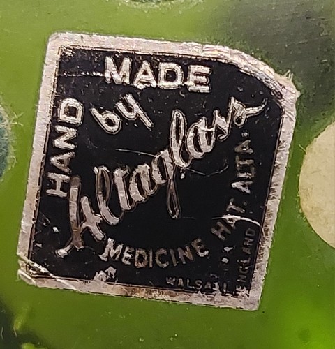 Vintage Altaglass Green Apple Paperweight 3.5" - photo 2