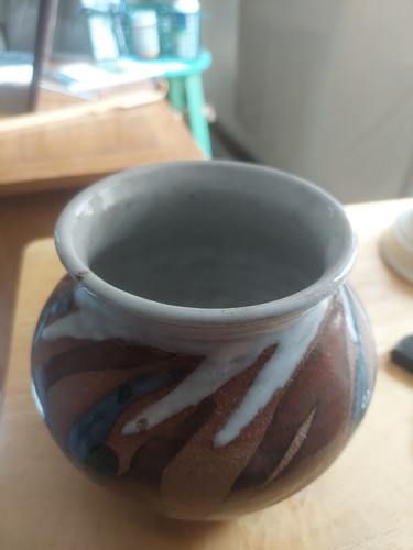 Art Pottery Bowl/Vase Signed Thorson-2005 - photo 3
