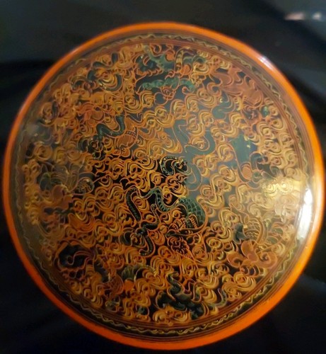 Vintage Burmese Lacquerware Betal Nut Box Kun-it - photo 4