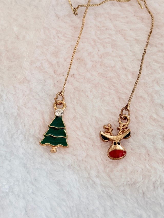 Christmas earrings reindeer christmas tree