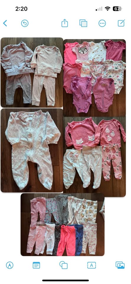 Spring baby girl clothes 6-9 month bundle - photo 2