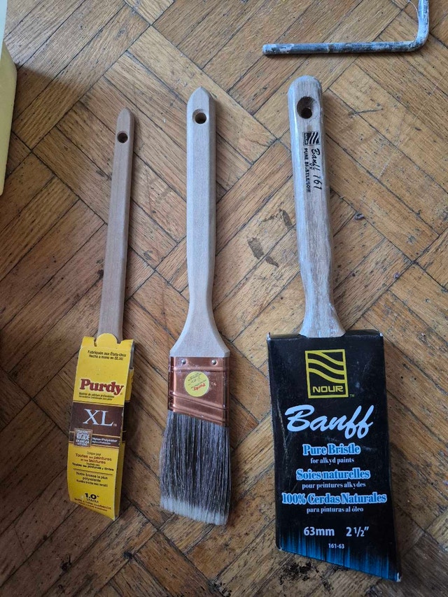 Premium Paint Brushes - Purdy & Nour (3-Piece Lot)