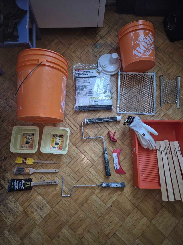 DIY Painting Supply Kit / Lot – Brushes, Rollers, Buckets & Prep - photo 2