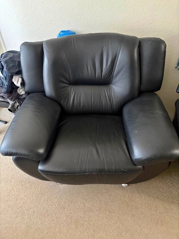 Black Leather Armchair