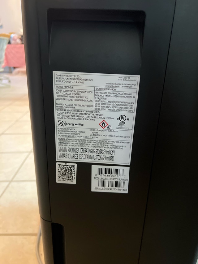 Danby 50 Pint Dehumidifier - photo 2