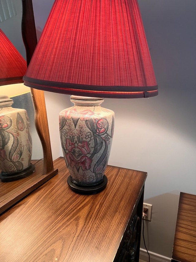 Floral Ceramic Table Lamp