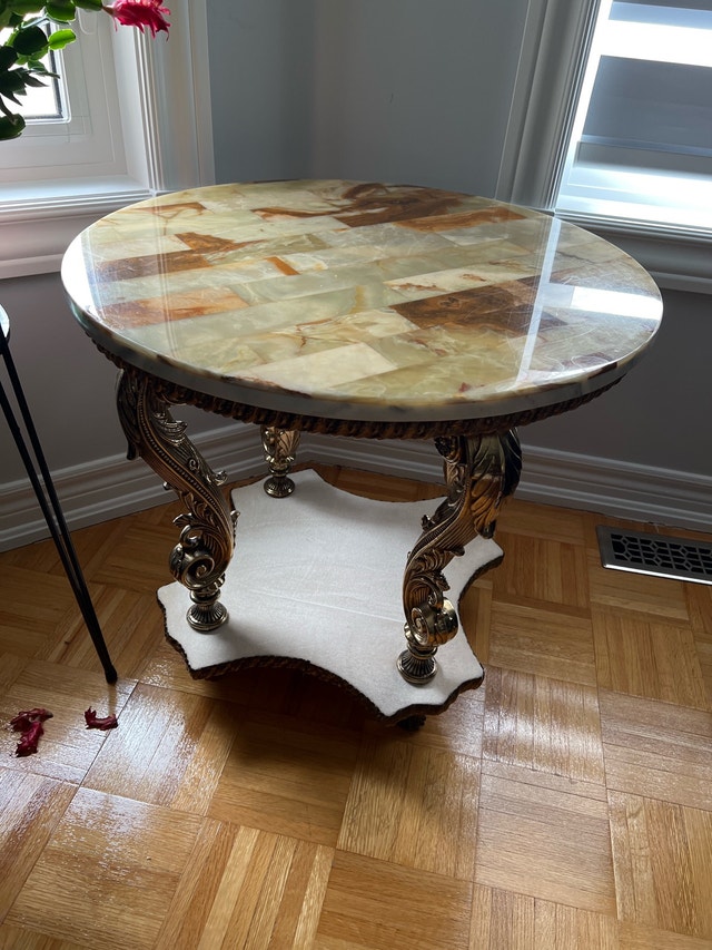 Marble Coffee Table & 2 end tables - photo 4