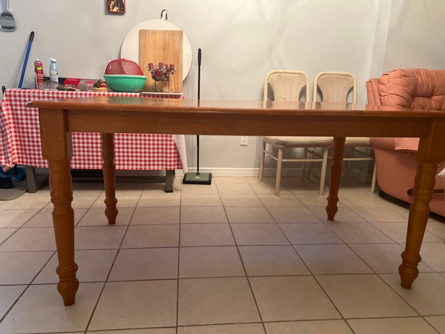 Solid Wood Dining Table - photo 2