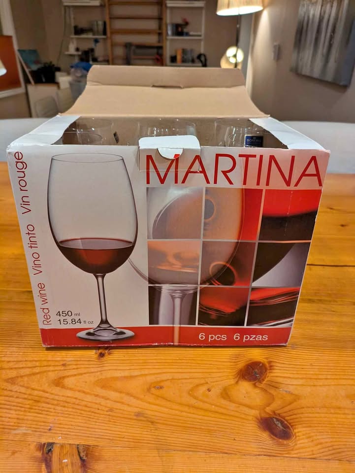 Brand new Bohemia wine glasses