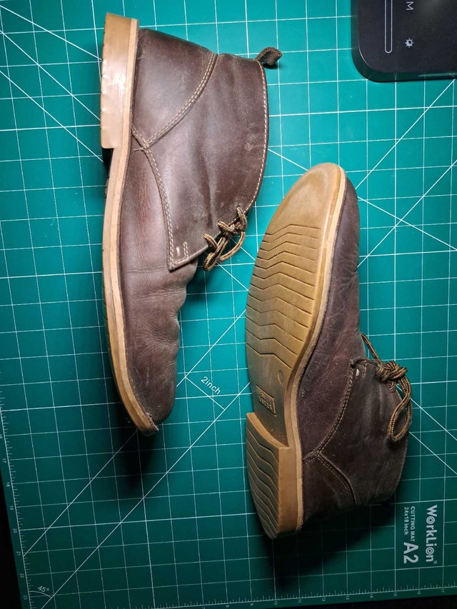 Men's Denver Haze boots Size 10.5 Brown leather chukka - photo 3