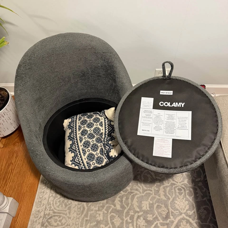 Modern Dark Gray Upholstered Barrel Accent Chair wayfair - photo 4