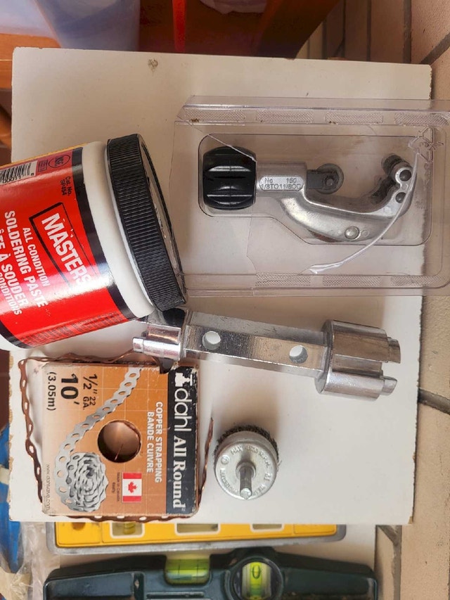 Plumbing Copper Tool Lot - RIDGID Pipe Cutter