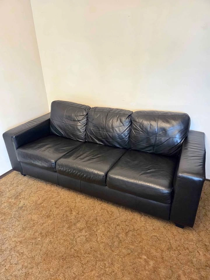 Ikea Black Leather Couch Delivery Available