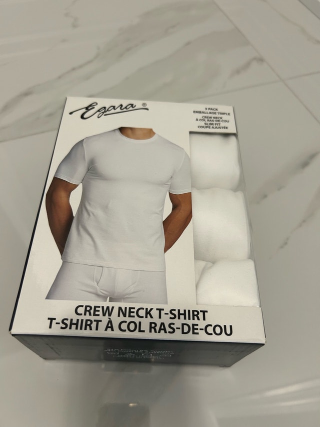 New Egara Crew Neck T-Shirt 3 Pack - medium