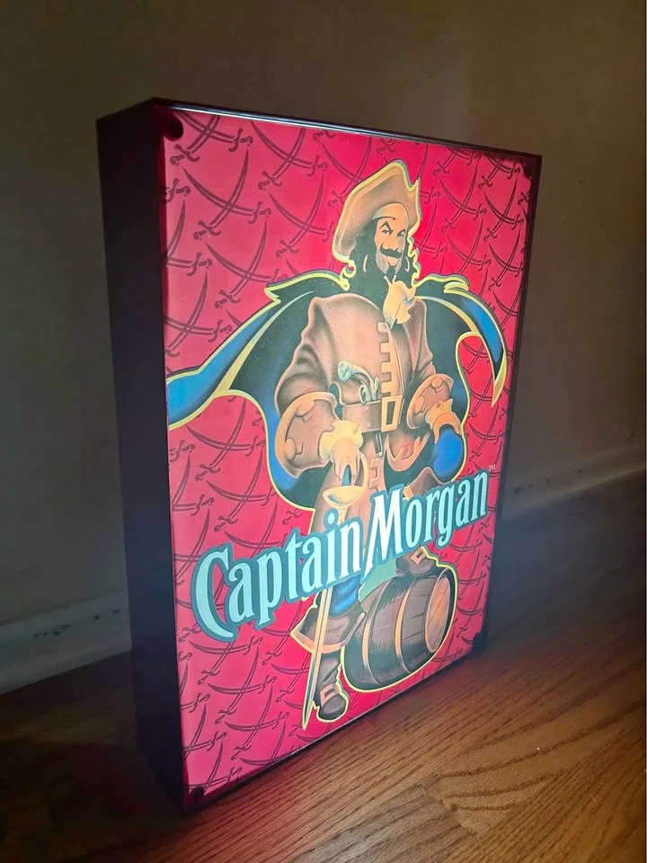 Vintage Captain Morgan Light Up Bar Sign thumbnail