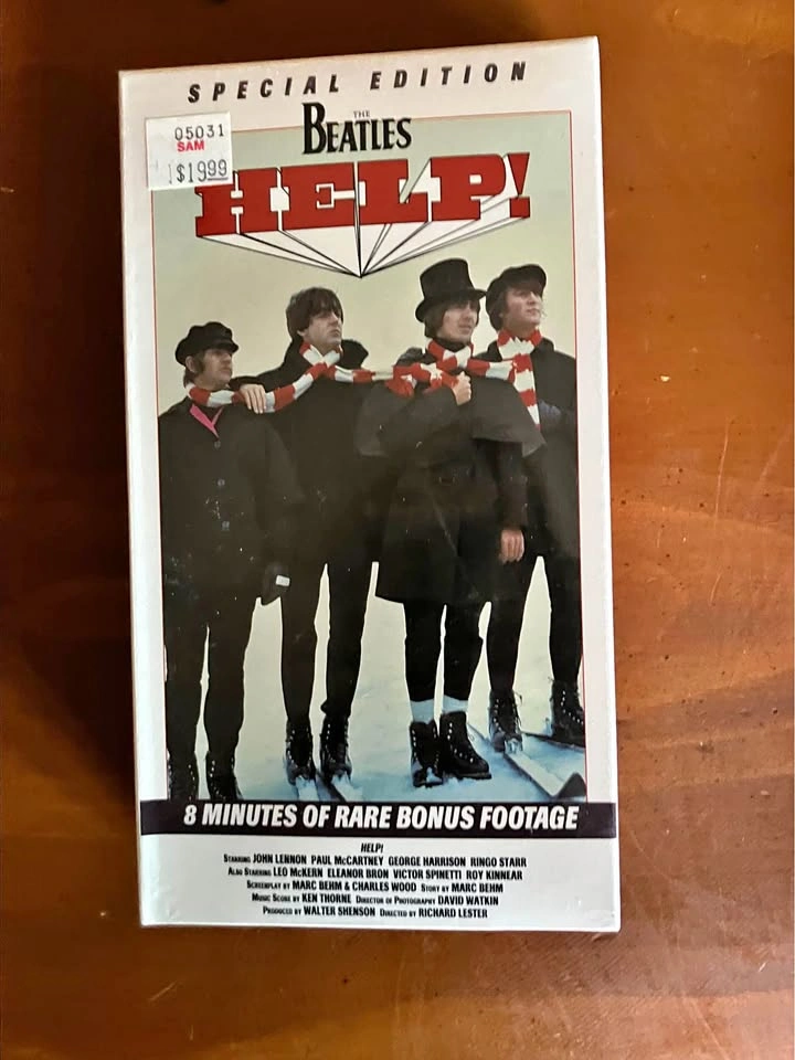 The Beatles Help! and A Hard Day's Night VHS Set - 1995