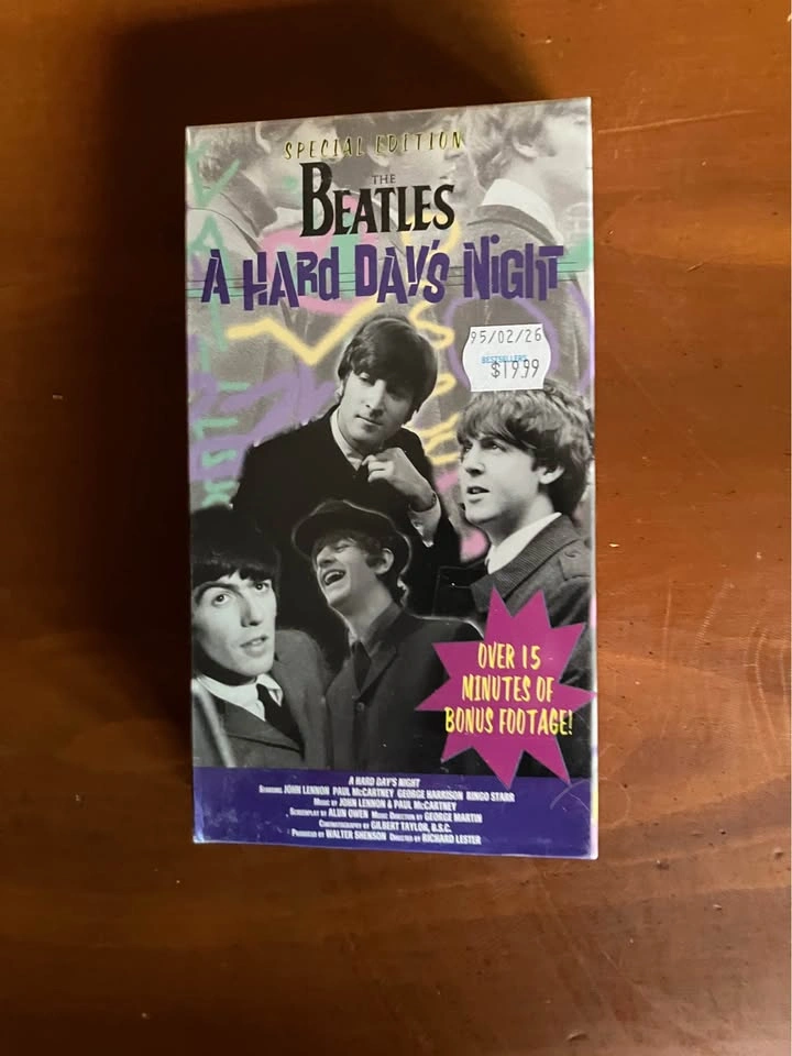 The Beatles Help! and A Hard Day's Night VHS Set - 1995 - photo 3