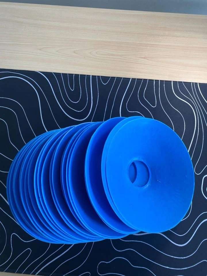 Blue soccer training cones (20) - photo 2