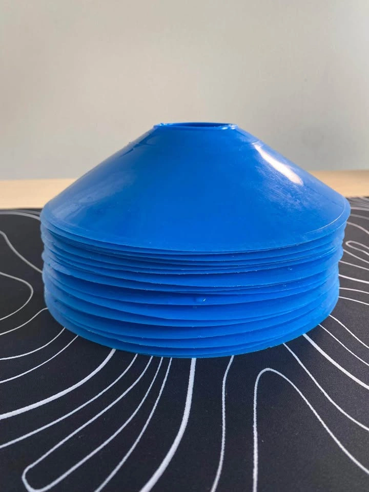 Blue soccer training cones (20) - photo 3