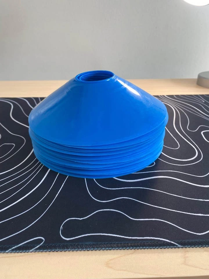 Blue soccer training cones (20) - photo 4