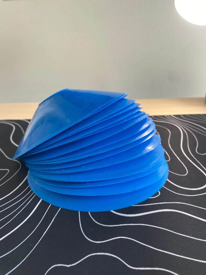 Blue soccer training cones (20) - photo 5