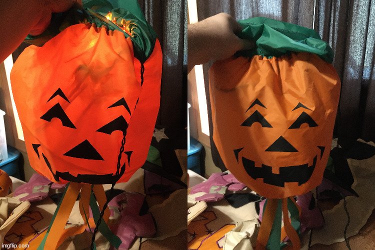 Halloween Decorations Ghost Witch Flag & Jack-O-Lantern - photo 2