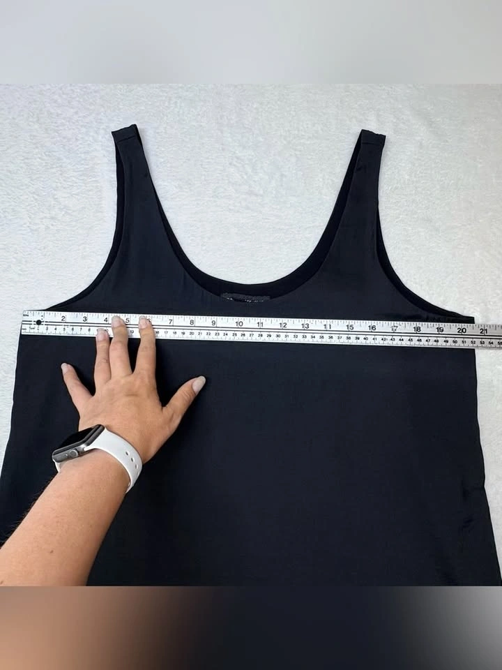 Banana Republic Black Lined Tank Top Scoop Neck Size L - photo 4