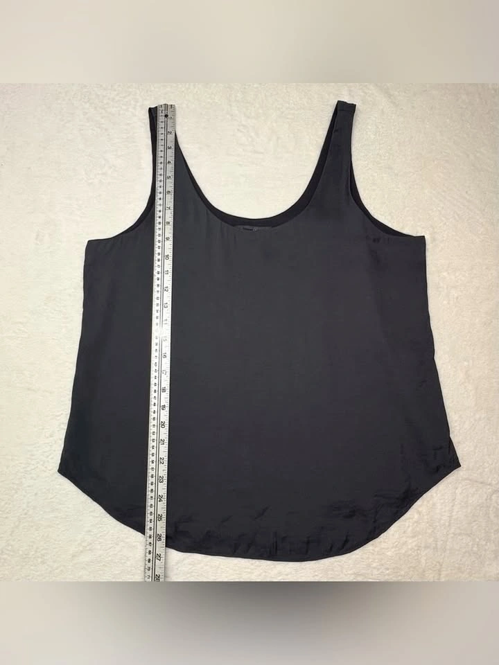 Banana Republic Black Lined Tank Top Scoop Neck Size L - photo 5