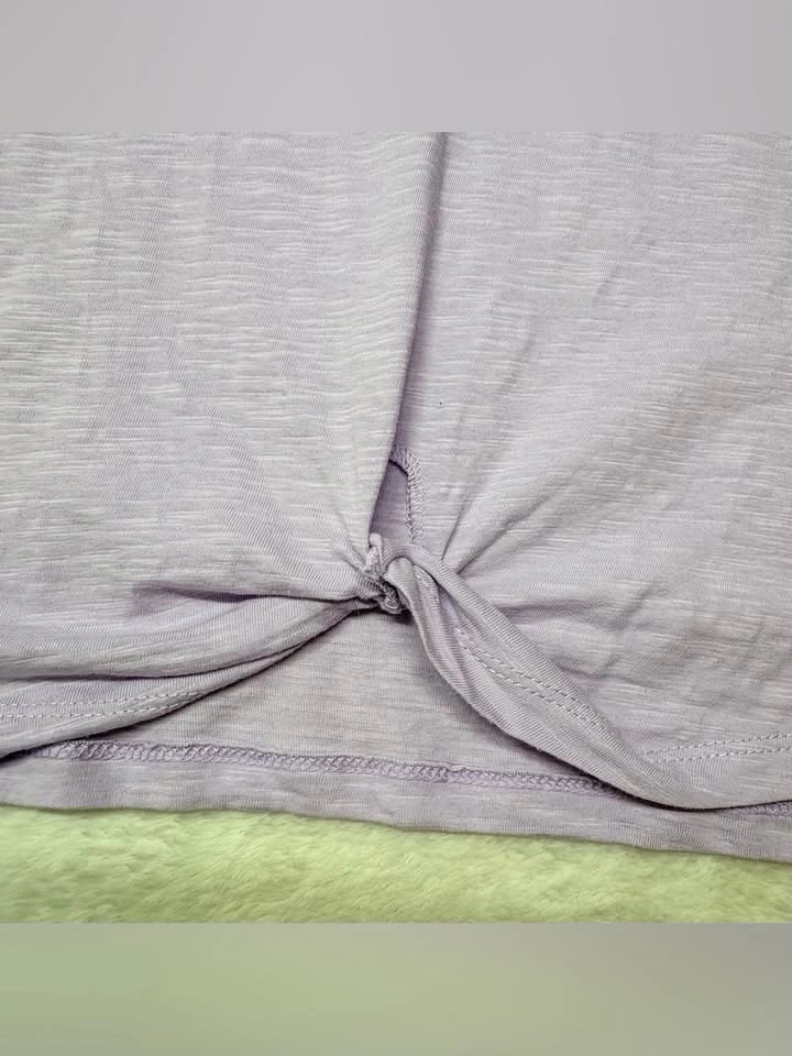 Mystyle Purple Twist Front Cropped Tank Top Size L - photo 3