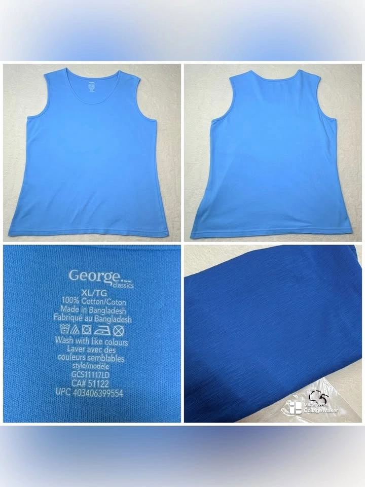 Lot of 3 Bluecrush and George Basic Tank Top Bundle Size XL - photo 2