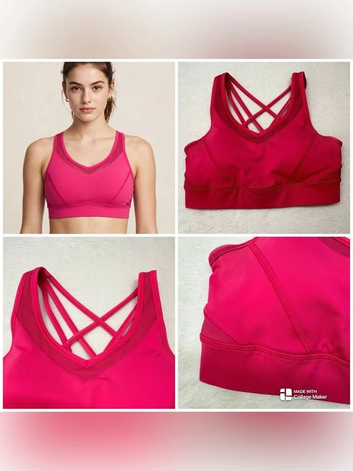 Lululemon Strap It Like It Is Hot Sports Bra Boom Juice Pink 6 - photo 2