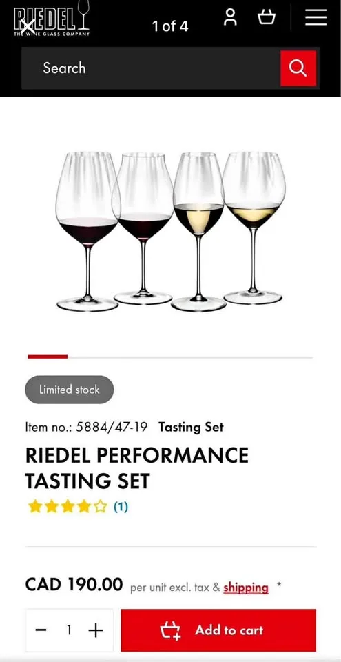 Riedel Performance Tasting set thumbnail