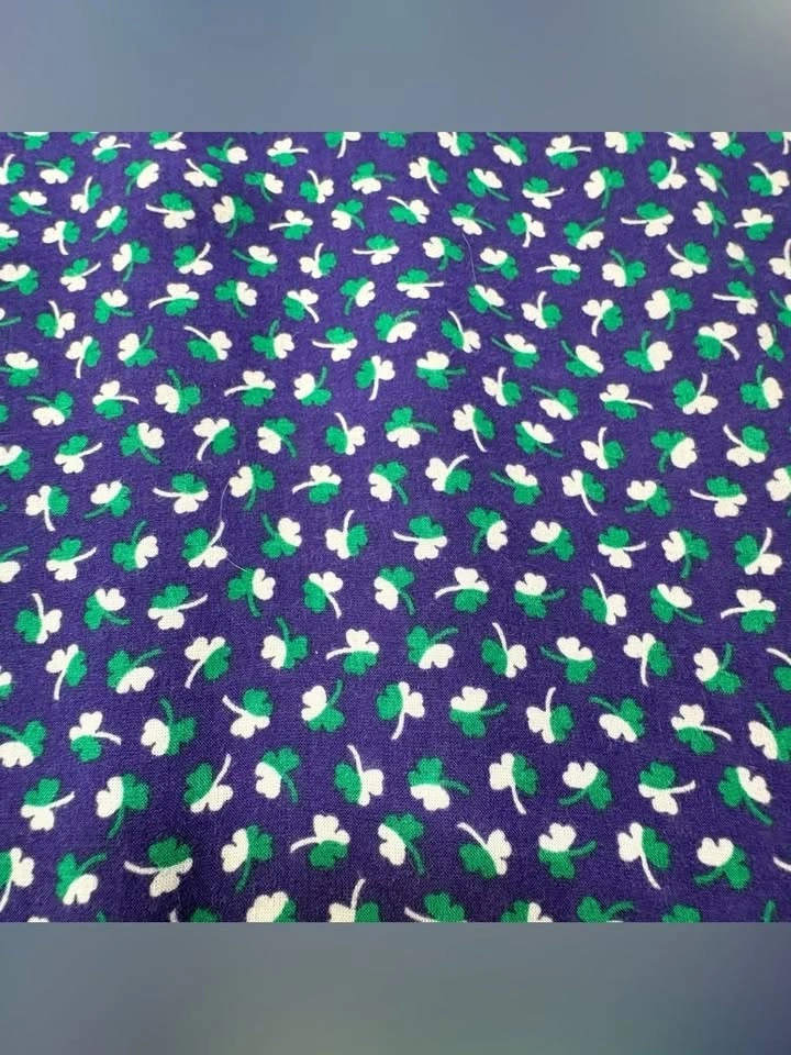 MNG Collection Clover Print Casual Wide Leg Romper Blue Green Si - photo 3