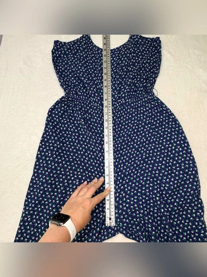 MNG Collection Clover Print Casual Wide Leg Romper Blue Green Si - photo 5
