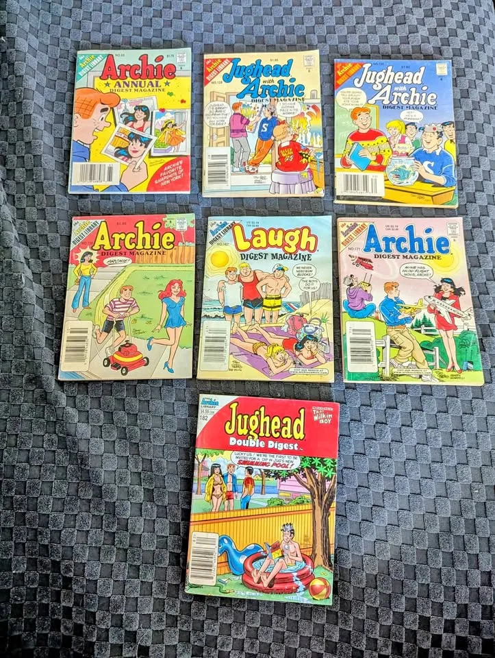 Vintage Archie Comics Digest Magazine Lot x7 - 1990s-2000s thumbnail