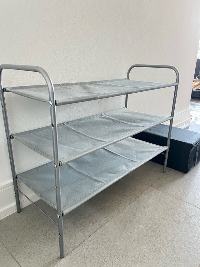3-Tier Fabric Shoe Rack