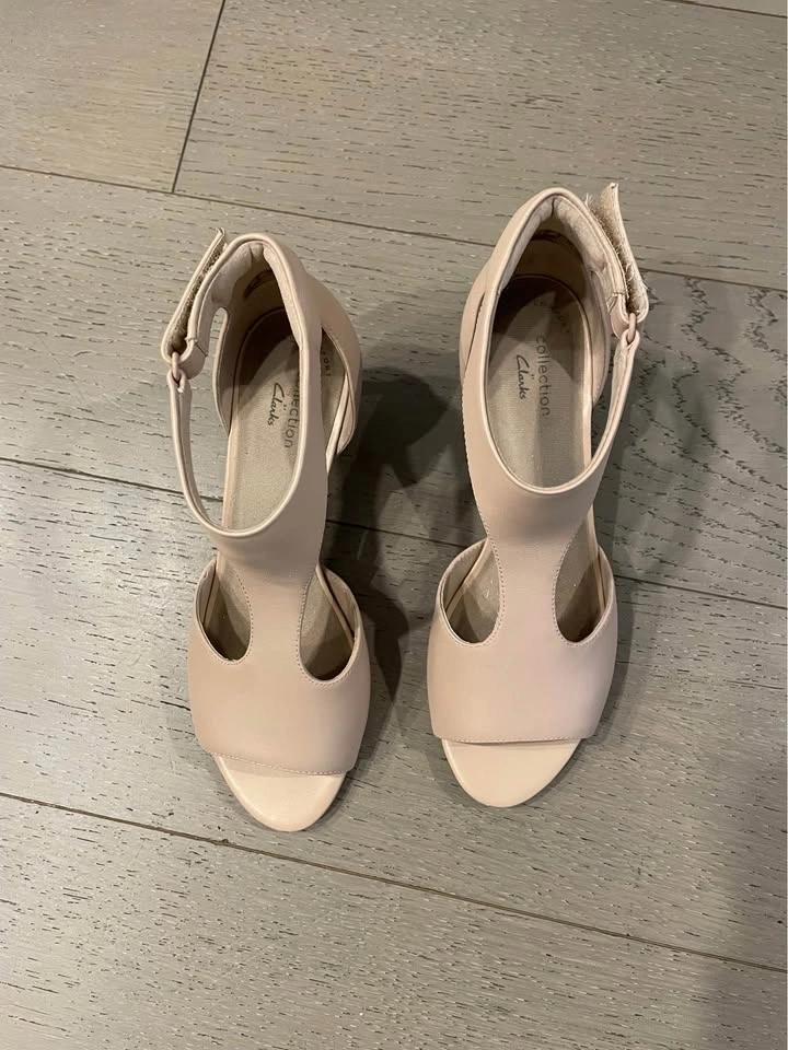Clarks Alice Flame Blush Leather Heels - photo 2