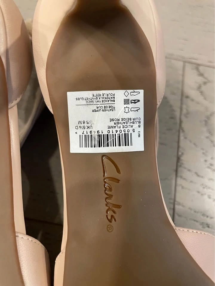 Clarks Alice Flame Blush Leather Heels - photo 4