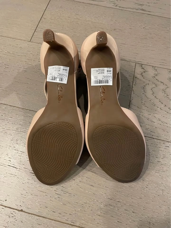 Clarks Alice Flame Blush Leather Heels - photo 5