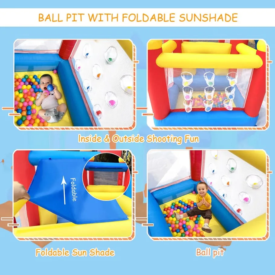 Baralir Inflatable Bounce House with Slide & Ball Pit image indicator(3)
