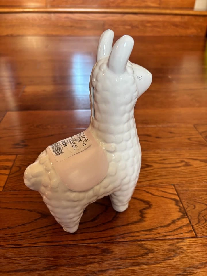 Pink lama piggy bank - photo 3