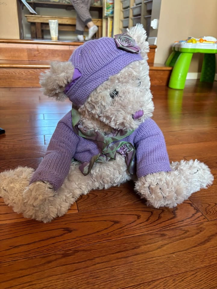 Purple outfit teddy bear - photo 2