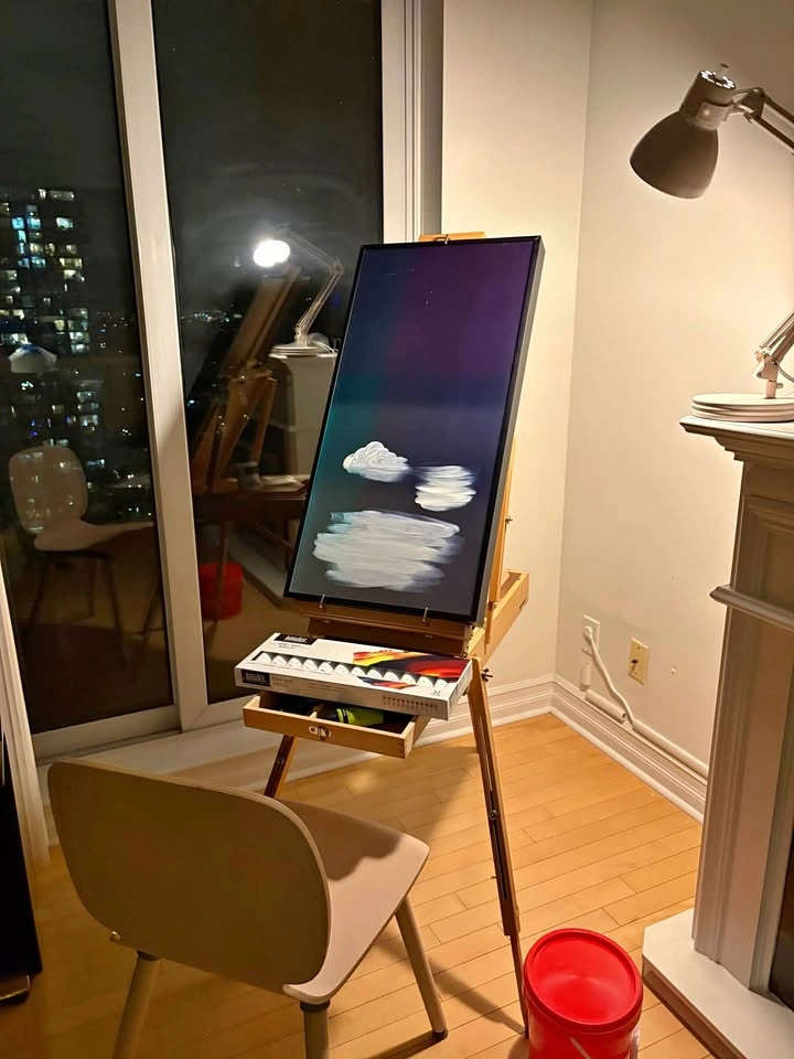 Wooden French Easel with Storage Drawer – Adjustable