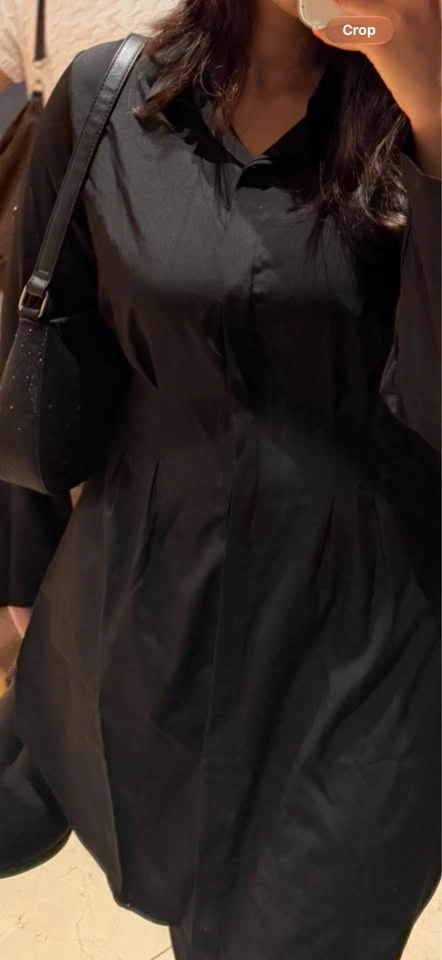 Temu Black Long Sleeve Shirt Dress - photo 2